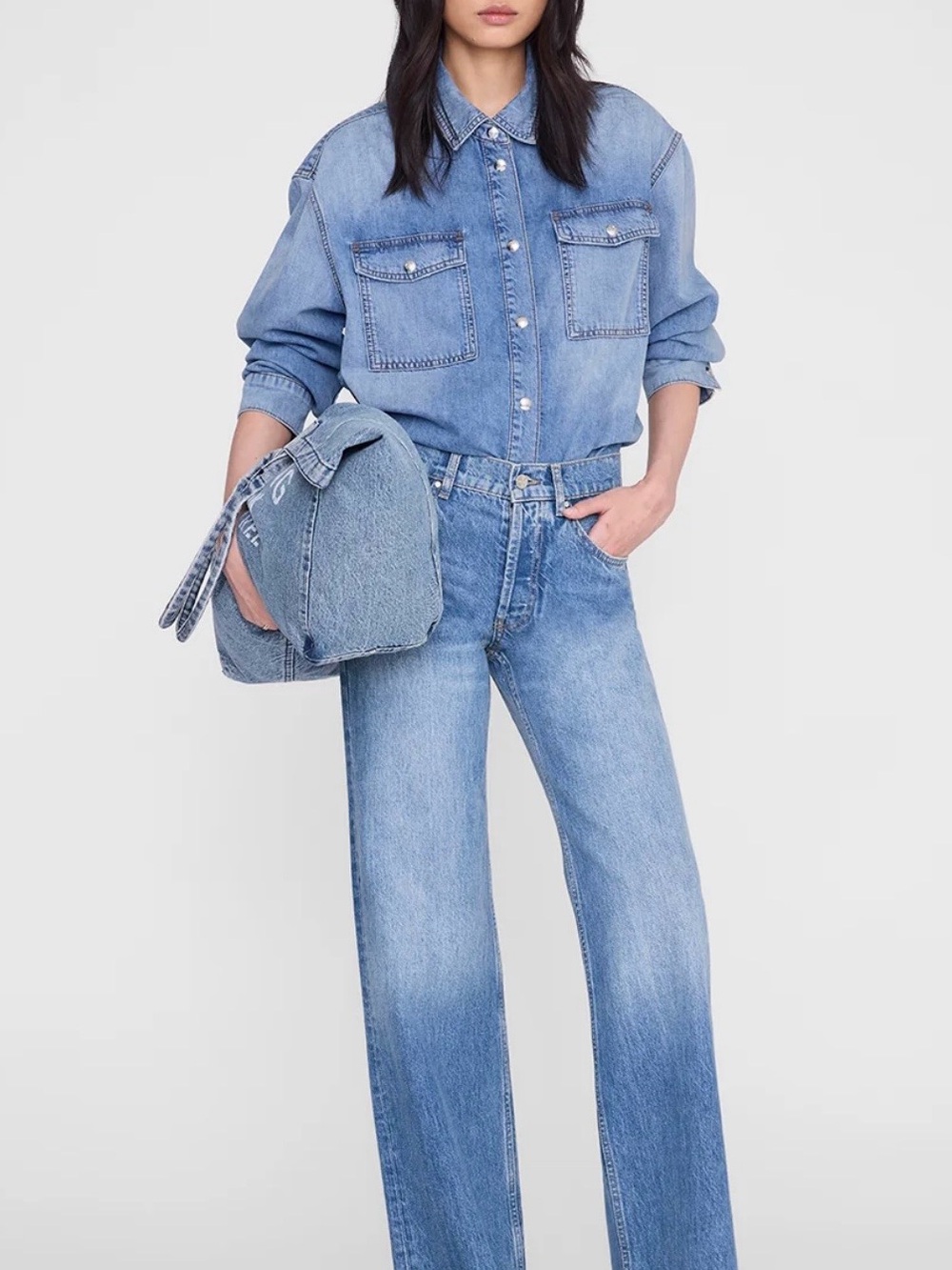 Anine Bing Women’s Hugh Jean in Panama Blue